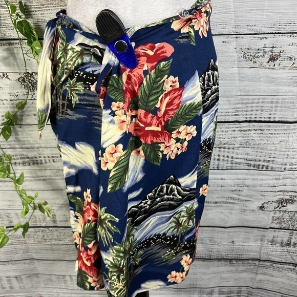 Jones New York Sport Wrap Skirt Plus 18W Hawaiian Tropical Cover Up Sarongs Slim - Picture 11 of 12